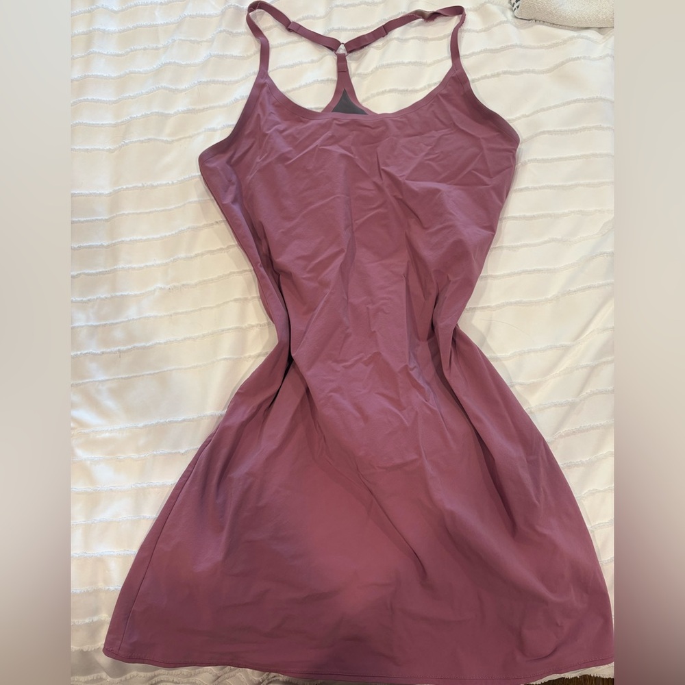 Outdoor Voices Pink Sleeveless Spaghetti Strap Mini Dress